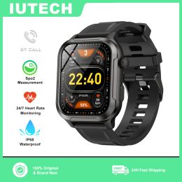 Watches IUTECH Y1 Smart Watch 2.01" Full Touch Bluetooth Call Phone Waterproof Sport Fitness Watch For Men Women Smartwatch