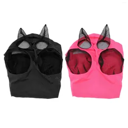 Waist Support Horse Face Mask Stereoscopic Cutting Design Knitted Fabric For Protection