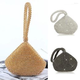 Evening Bags 1PC Women's Triangle Glitter Handbag Purse Clutch Luxury Party Prom Drop