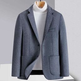 Mens Suits 2024- Business Fashion Slim Fit Blazer Yuppie Handsome English Wool Casual Small Suit Korean Version Of The Trend