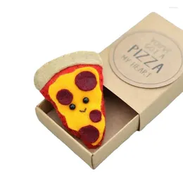 Decorative Figurines Cute Pizza Friendship Gift Set Box Hug Pocket Gifts Birthday