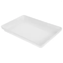 Plates Cutlery Tray Trays Display Kitchen Counter Serving Household Dessert Table White Organizing