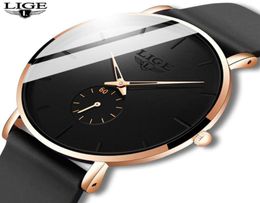 Wristwatches Lige Fashion Mens Watches Top Brand Luxury Sport Waterproof Simple Ultrathin Men Quartz Clock Relogio Masculino box26777713