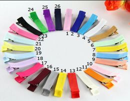 240pcslot 18quot Grossgrain Ribbon Alligator Clip Lined Clips Single Pronged Alligator Clips Hair Accessories FJ32066159610