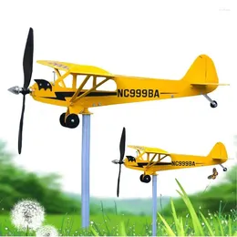 Party Decoration Aircraft Wind Vane Metal Outdoor Garden Model Ornament Courtyard Airplane