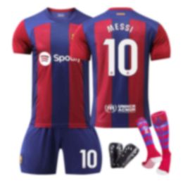 2324 Barcelona Home Jersey Childrens Student Adult Training Suit Sports Set Mens and Womens Football Jerseys