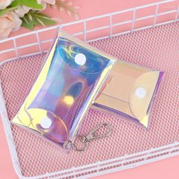 Storage Bags Laser Anime Doll Colour Cosmetic Bag Women DIY Makeup Pencil Organiser Travel Toiletry Wash Case Cute Purses Pouch