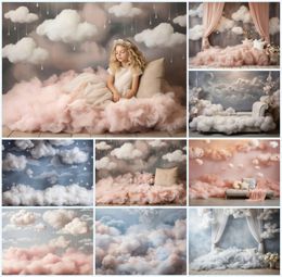 Mehofond Pography Background Clouds born Portrait Po Studio Pocall Props Children Portrait Backdrop Decor Banner 240411