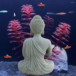 Decorative Figurines Buddha Decoration Ornament Outdoor Stone Statue Zen Sculptures Garden Indoor Effect Resin Sitting Home