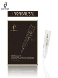 Biomaser Professional Permanent Makeup Cartridge Needles 1R2R3RL5RL Disposable Sterilised Tattoo Pen Machine Needles Tips3918503