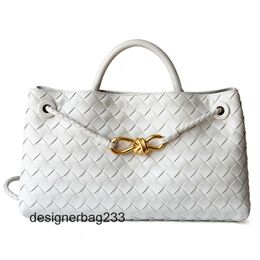 Shoulder Woven Tote Lady Totes Bags Rope Bottegs One Handbag Andiamo Venetass New Bag Metal High Buckle Quality Womens Leather Cowhide West/East LWOR