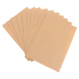 Gift Wrap 50 Pcs Letter Storage Envelope Light Brown Envelopes Plain Colour Classic Blank
