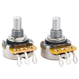 Guitar CTS 450 Series A250K Solid Shaft Guitar Pots Audio Taper Potentiometer for USA Electric Guitar and Bass, 10% Tolerance(Set of 2)