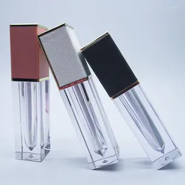 Storage Bottles Empty 4ml High Quality Square Radium Plaster Treatment Lip Gloss Tube Cosmetic Container Bottle 24pcs