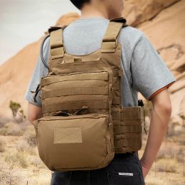 Packs Tactical Molle EDC Bag Military Hunting Vest Water Hydration Backpack Without Water Bag Airsoft Male Camouflage Expansion Pack