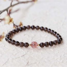 Instagram Korean Style Tea Single Loop Couple Strawberry Crystal Bracelet Jewellery Batch