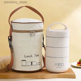 Bento Boxes 1590ml Lare Capacity Stainless Steel 304 Lunch Box Leak-Proof Multilayer Thermal Bento Box Adult dent Soup Food Container L49