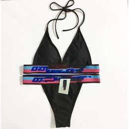 Spring/summer Bikini Ribbon Lace Up Underwear Side Hollow Triangle Split Swimwear