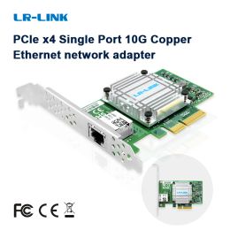 Cards LRLINK 6880BT 5Speed 10Gb Ethernet Network Card BASET PCIex4 Copper RJ45 Based on AQC107 Chipset LowProfile Bracket Included