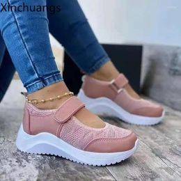 Casual Shoes Women Thick Soled Fashion Mesh Breathable Wedge Sneakers Ladies Sport