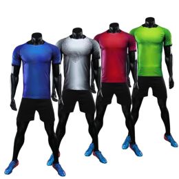 Shorts 2022 Soccer Jersey Kids Men Survetement Football Tracksuit Youth Soccer Kit Shorts Uniform Running Training Suits