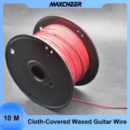 Cables 10 Metre Waxed Covered Pretinned 7strand Pushback Vintagestyle Guitar Wire Guitar Parts Instrument Cable