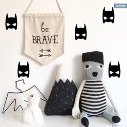 Window Stickers Bat Man Patterb Baby Wall Decal Sticker Bed Background Removable No Pollution Material For Kids Room Decoration