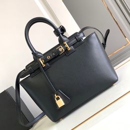 Mirror Quality Designer Teen Conti Bag Ten Black Supple Calfskin Fashion Women Tote Bag Small Dress Purse Gold Hardware with Box