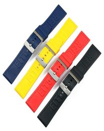 22mm24mm sports rubber strap mens accessories pin buckle for Avenger Blackbird Super Ocean wristband watch band5935841