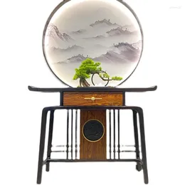 Decorative Figurines Chinese Style Console Altar Modern Minimalist Living Room A Long Narrow Table Side View Cabinet Mortise And Tenon