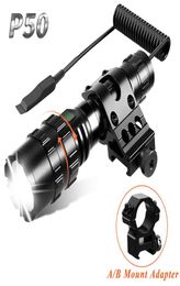 Flashlights Torches Updated P50 Tactical LED Flashlight 2000 Lumens Rechargeable Zoomable Flashlight with Flashlight Mount Clip Hunting Light L2210148193926