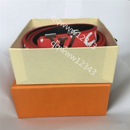designer belts for men designer belts women 3.8cm wide belt bb simon belt Good quality luxury leather letter L and V printed bright-faced buckle 105cm