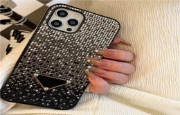 Luxury Designer Phone Case Classic Stylish Sticking Full Diamonds Shockproof Cell Phones Cases High Quality For iPhone 14 12 13 pr2692713