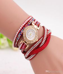 Luxury Bracelet Watch Quartz Rhinestone Crystal Wristwatch Women Dress Watch2185450