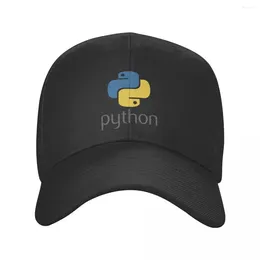 Ball Caps Programmer Python Symbol Baseball Cap Breathable Computer Developer Programming Coder Dad Hat Sports Snapback Trucker Hats