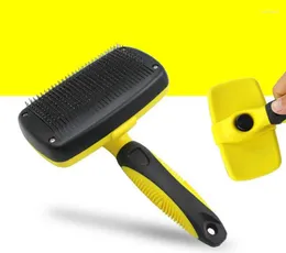 Dog Apparel Wholesale 40pcs/lot Pet Grooming Brush - Self Cleaning Slicker Brushes Shedding Tools For Cat Long Hair