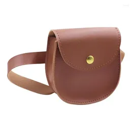 Outdoor Bags Mini Crossbody Bag For Kids PU Leather Shoulder Wallet Purse Waist Fanny Pack With Adjustable