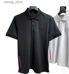 Men's Polos Mens T-Shirts Polos Shirt Ice Cotton Shirt Breathable Summer Short Polo Man Tops Tees Designer Tshirts Asian Size S-5XL L49