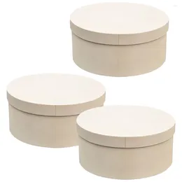 Take Out Containers 3Pcs Cookie Package Box Cake Wrapping Portable Bakery Storage Cookies Supply