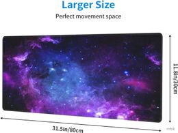 Mouse Pads Wrist Rests Mousepad XXL 900x400 Large Desk Mat MousePads Starry Sky Office Laptop Carpet Soft Anti-slip Desktop Mouse Pad Galaxy Mouse Mat