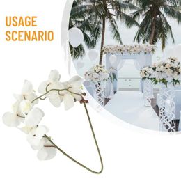 Decorative Flowers 1pc Branch Butterfly Orchid For Household Wedding/store/party DIY Decoration Artificial Fake Silk Flower Phalaenopsis