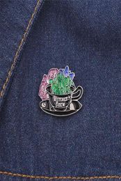 Whole 10PCS LOT Witches Brew brooch Lapel Women Halloween Feminist Mother Gift Enamel Pin Broche169p5728414