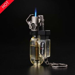 Unusual Windproof Without Gas Metal Lighter Portable Turbo Lighter Simple Durable Men's Outdoor Tools Cigarette Lighter