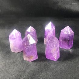 Decorative Figurines MJP 1kg High Quality Natural Amethyst Tower Hand Carved Crystal Point For Fengshui Decoration