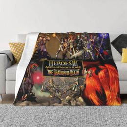 Blankets Heroes Of Might & Magic 3 Blanket Sofa Cover Fleece Textile Decor Anime Video Game Throw For Bed Bedroom Bedspread