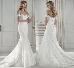 Glamorous Fashion Sweetheart Neckline Mermaid Wedding Dresses Charming Lace Appliques Custommade Bridal Wedding Gowns Vestido De 3175816
