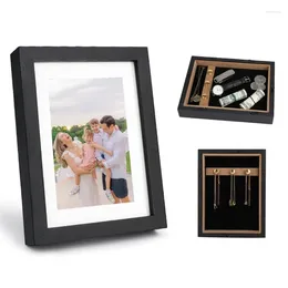 Frames Stylish Wall Mounted Picture Frame With Secret Money Slot And Storage Space Saving For Organization Pos Display