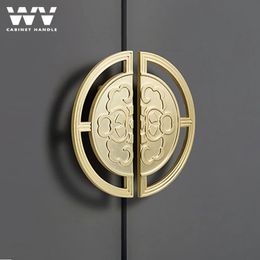 WV Semicircle Luxury Kitchen Cabinet Storage Door Handles Gold Dressers Drawer Closet Wardrobe Handle 32mm64mm Knobs Hardware 240415