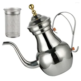 Mugs Hand Brewing Coffee Pot Long Spout Kettle Middle Eastern Style Tea Pot(15L)