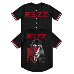Rezz Merch Baseball T-shirt Women/Men Fashion Summer Short Sleeve Graphic Tees Streetwear Hip Hop Baseball Jersey Funny Clothes